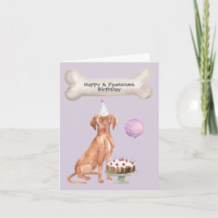 Ungarischer Vizsla Geburtstag Feiertagskarte
