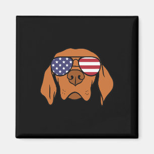 Ungarischer Vizsla-Hund 4. Juli Magnet
