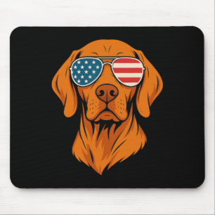 Ungarischer Vizsla Hund 4. Juli Mousepad