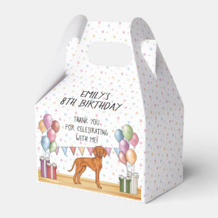 Ungarischer Vizsla-Hund Pastell Geburtstags Dankes Geschenkschachtel