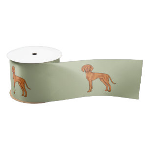 Ungarischer Vizsla Niedlich Pointer Dog Zeichne Gr Satinband