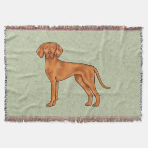 Ungarischer Vizsla Pointer Cartoon Hund Zeichne Gr Decke