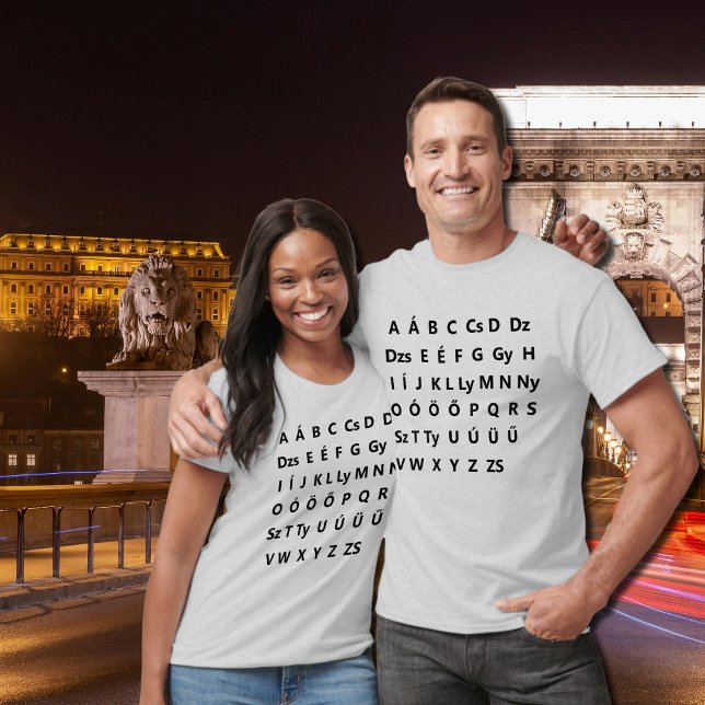 Ungarisches Alphabet T-Shirt (Von Creator hochgeladen)