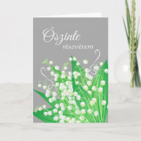 Ungarisches Beileid mit Beileid Lilies