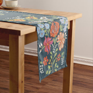 Ungarisches Blumenmuster Kurzer Tischläufer