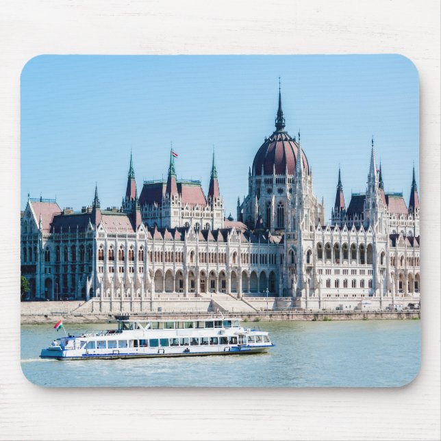 Ungarisches Gebäude des Parlaments in Budapest Mousepad (Vorne)