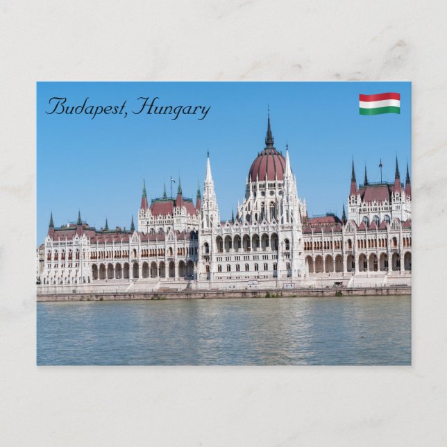 Ungarisches Gebäude des Parlaments in Budapest Postkarte (Vorderseite)