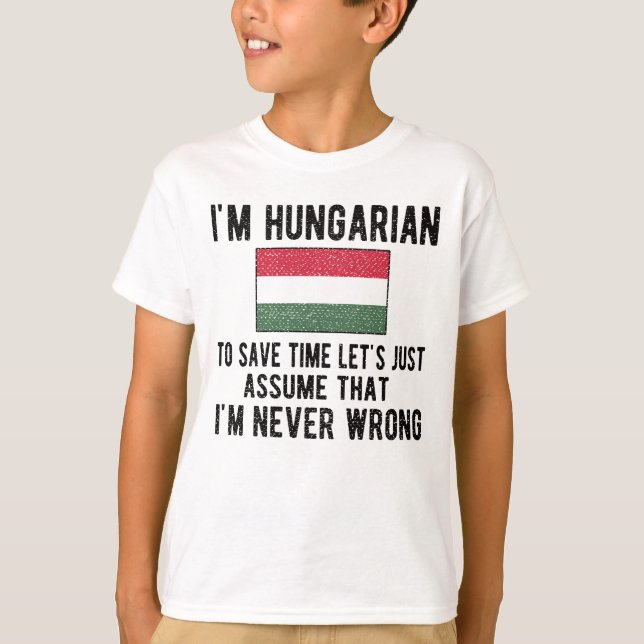 Ungarisches Kulturerbe Ungarn Roots Ungarische Fla T-Shirt (Vorderseite)