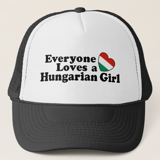 Ungarisches Mädchen Truckerkappe (Vorderseite)