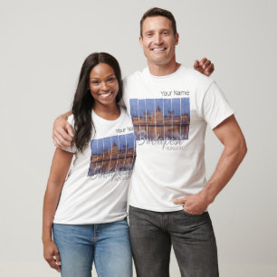 Ungarisches Parlament Budapest Vintage Panorama T-Shirt