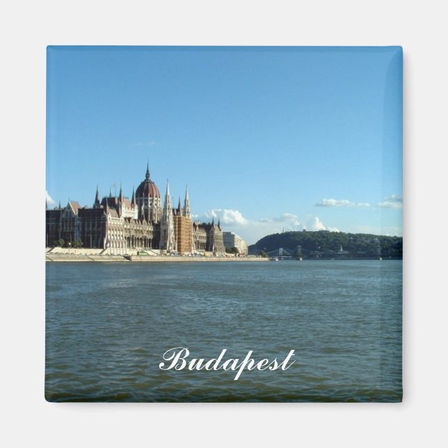 Ungarisches Parlament und Donau Magnet (Vorne)