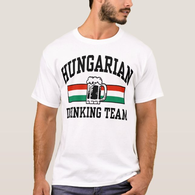 Ungarisches Trinkteam T-Shirt (Vorderseite)