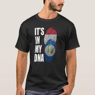 Ungarisches und belizisches DNA-Flag T-Shirt