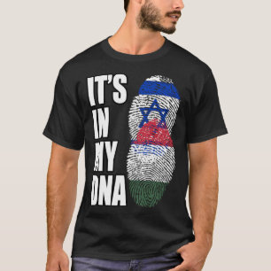 Ungarisches und israelisches Misch-DNA-Flaggengebi T-Shirt