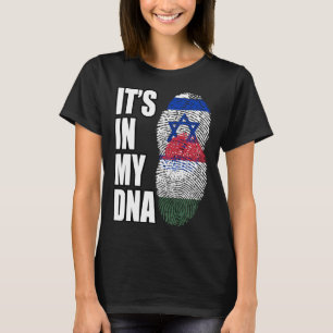 Ungarisches und israelisches Misch-DNA-Flaggengebi T-Shirt
