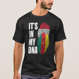Ungarisches und kamerunisches Misch-DNA-Flaggengeb T-Shirt