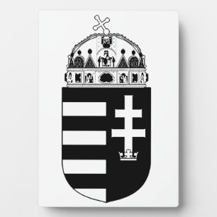 Ungarisches Wappen Fotoplatte