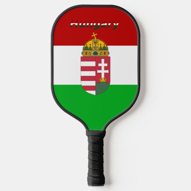 Ungarisches Wappen Pickleball Schläger (Vorderseite)