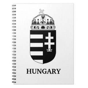 Ungarisches Wappen Zeitgenössische monochrome Kuns Notizblock