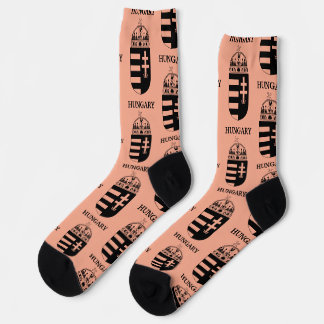 Ungarisches Wappen Zeitgenössische monochrome Kuns Socken