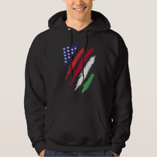 Ungarn Amerikanische Gewachsene Flagge USA Patriot Hoodie