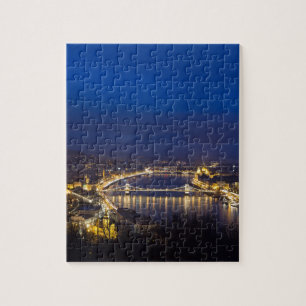 Ungarn Budapest Nachtpanorama Puzzle