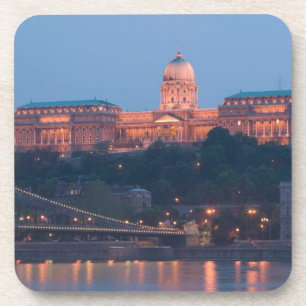 UNGARN, Budapest: Szechenyi-Brücke (Kettenbrücke), Getränkeuntersetzer