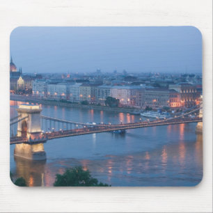 UNGARN, Budapest: Szechenyi-Brücke (Kettenbrücke), Mousepad