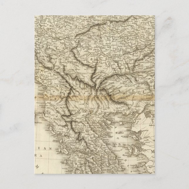 Ungarn, die Europäische Türkei Postkarte (Vorderseite)