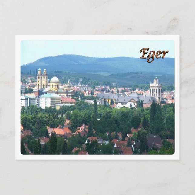 Ungarn - Eger- Postkarte (Vorderseite)