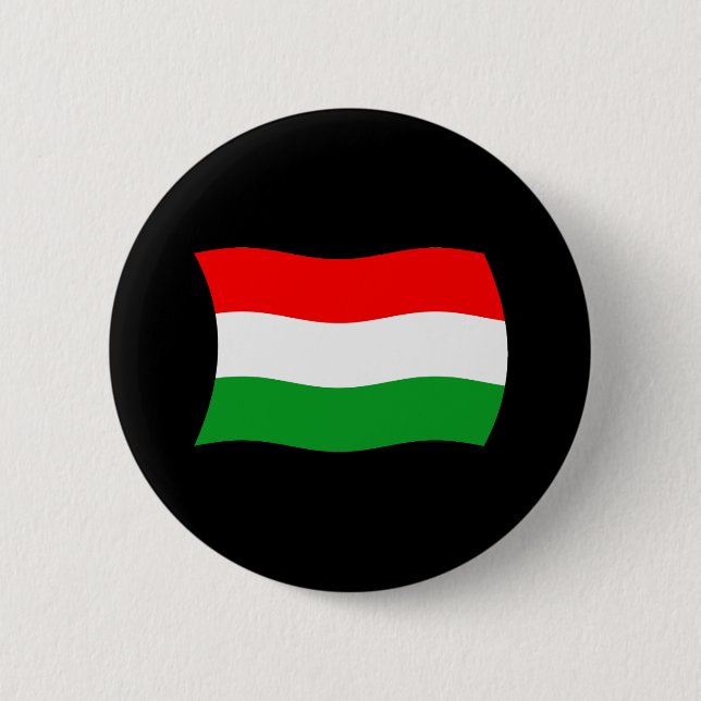 Ungarn-Flagge-Button Button (Vorderseite)
