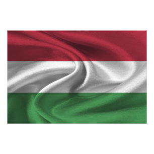 Ungarn-Flagge Fotodruck