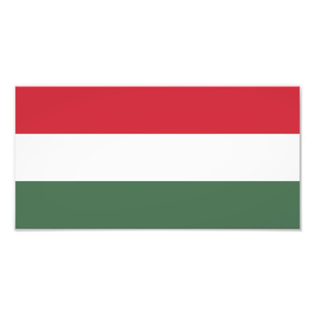 Ungarn-Flagge Fotodruck (Vorne)