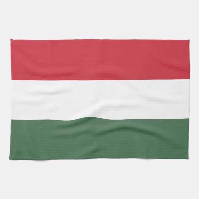Ungarn-Flagge Geschirrtuch (Horizontal)