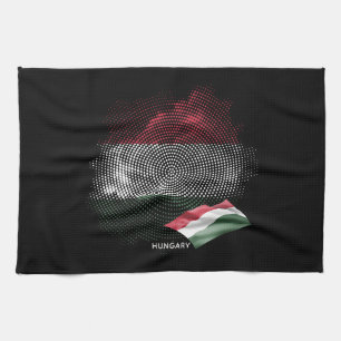 Ungarn-Flagge Geschirrtuch