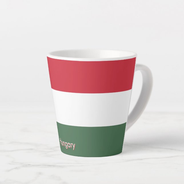 Ungarn-Flagge individuell  Milchtasse (Rechte Ecke)