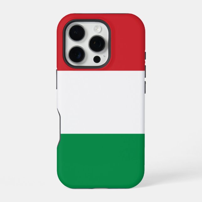 Ungarn-Flagge iPhone Hülle (Rückseite)
