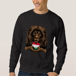 Ungarn-Flagge Löwenherz Ungarischer Stolz Ungarisc Sweatshirt