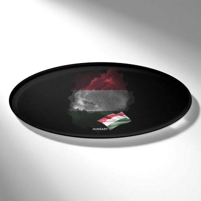 Ungarn-Flagge Namenschild (Vorderseite)