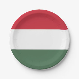 Ungarn-Flagge Pappteller