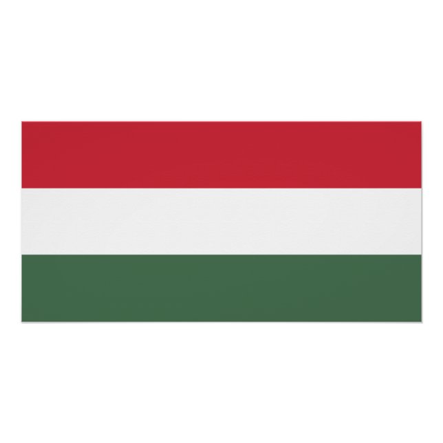 Ungarn-Flagge Poster (Vorderseite)