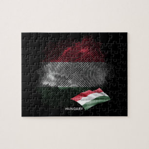 Ungarn-Flagge Puzzle