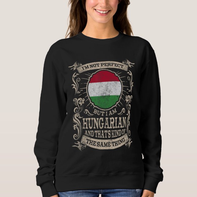 Ungarn-Flagge Stolze Ungarn Männer & Frauen 2 Sweatshirt (Vorderseite)