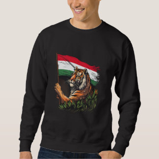 Ungarn Flagge Tiger Wildtiere Ungarische Wurzeln H Sweatshirt