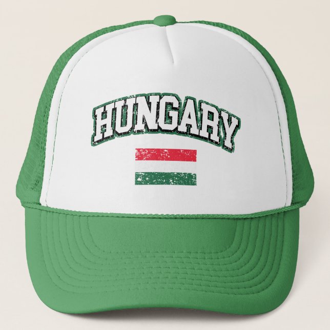 Ungarn-Flagge Truckerkappe (Vorderseite)