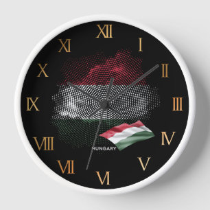 Ungarn-Flagge Uhr