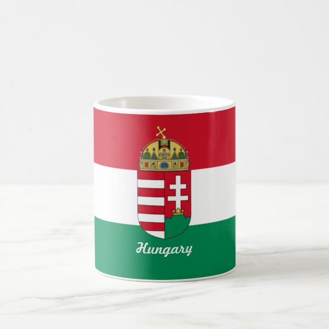 Ungarn-Flaggen-Tasse Kaffeetasse (Mittel)