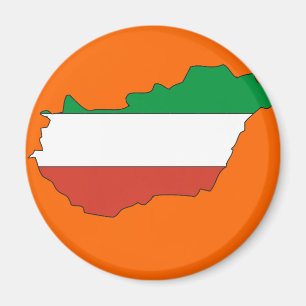 Ungarn-Flaggenkarte Magnet