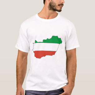 Ungarn-Flaggenkarte T-Shirt