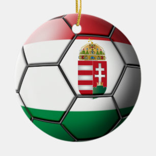 Ungarn Fußball-Ornament Keramikornament